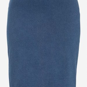 Denimnederdel i blød jersey