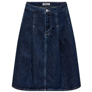 ONLY DAME SKIRT ONLNINA - Dark Blue Denim