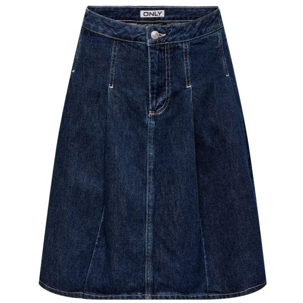 ONLY DAME SKIRT ONLNINA - Dark Blue Denim