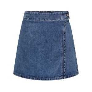 ONLY DAME SKIRT ONLTHEA - Medium blue denim