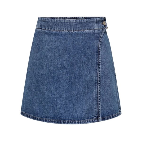 ONLY DAME SKIRT ONLTHEA - Medium blue denim
