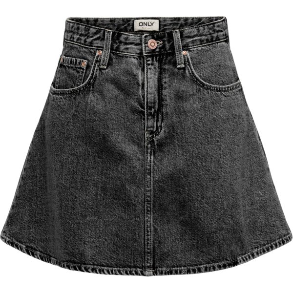 ONLY dame nederdel ONLEDEN - Washed Black