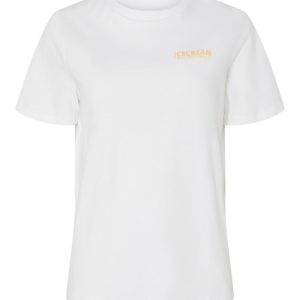 Pieces - T-shirt - Funsun Ss Printed T-Shirt - Bright White