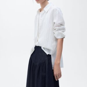 Flared Denim Skirt