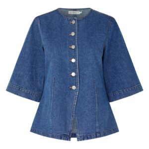 Global Funk - Bluse - Lila-G - Vintage blue Wash