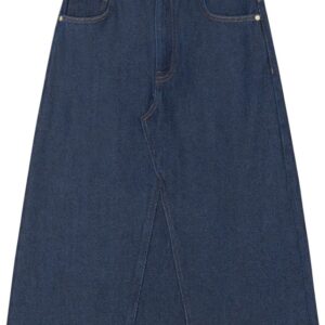 Heavy Denim Midi Skirt