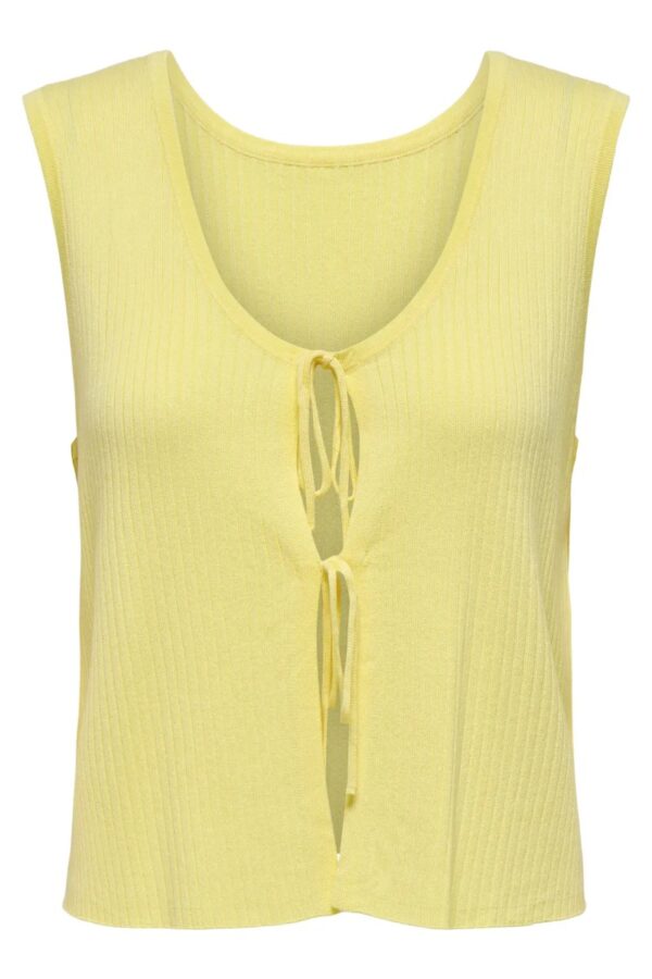 JDY - Top - Alexandra S/L Reversible Tie Top - French Vanilla