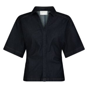Neo Noir - Bluse - Spenda Denim Blouse - Dark Blue