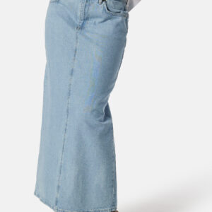Objellen Mid Waist long denim skirt