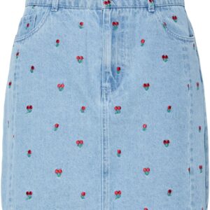 Pcfreia HW Short Denim Skirt D2D FS