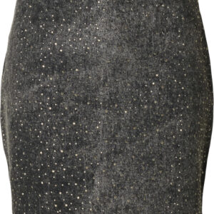 Slfmerle HW Short Black Denim Skirt