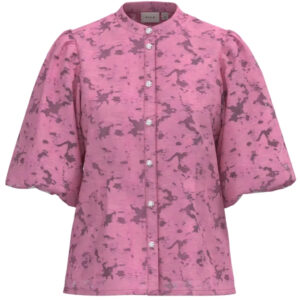 VILA DAME TOP VIAGGA - Sangria Sunset JACQUARD