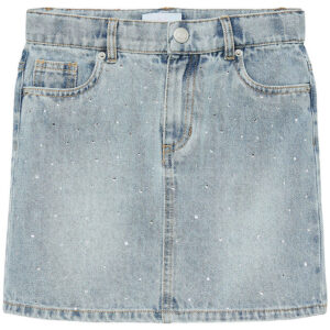 Vero Moda Girl Nederdel - VmBling - Light Blue Denim/Rhinestones