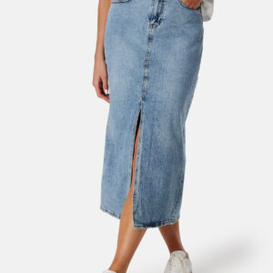 Vipia new High Waist midi denim skirt