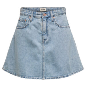 ONLY dame nederdel ONLEDEN - Light Blue Denim