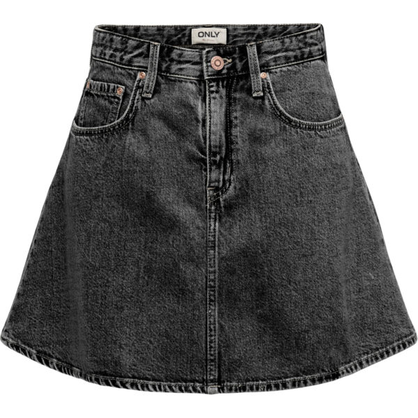 ONLY dame nederdel ONLEDEN - Washed Black