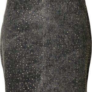 Slfmerle HW Short Black Denim Skirt