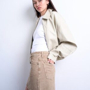 Tssinna Mini Pelmet Denim Skirt