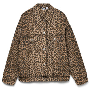 VERO MODA DAME JAKKE VMTESSA - Silver Mink LEOPARD