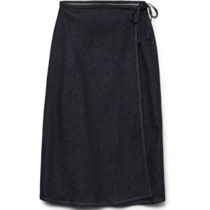 VERO MODA DAME NEDERDEL AWBELLA - Dark Denim RINSE