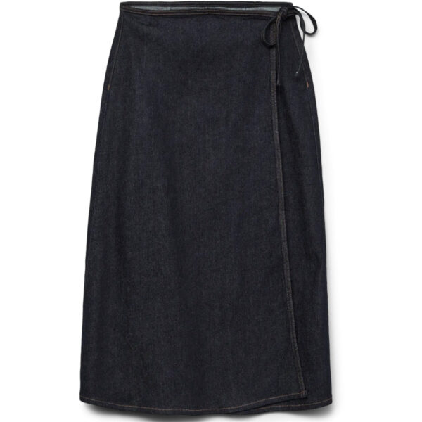VERO MODA DAME NEDERDEL AWBELLA - Dark Denim RINSE